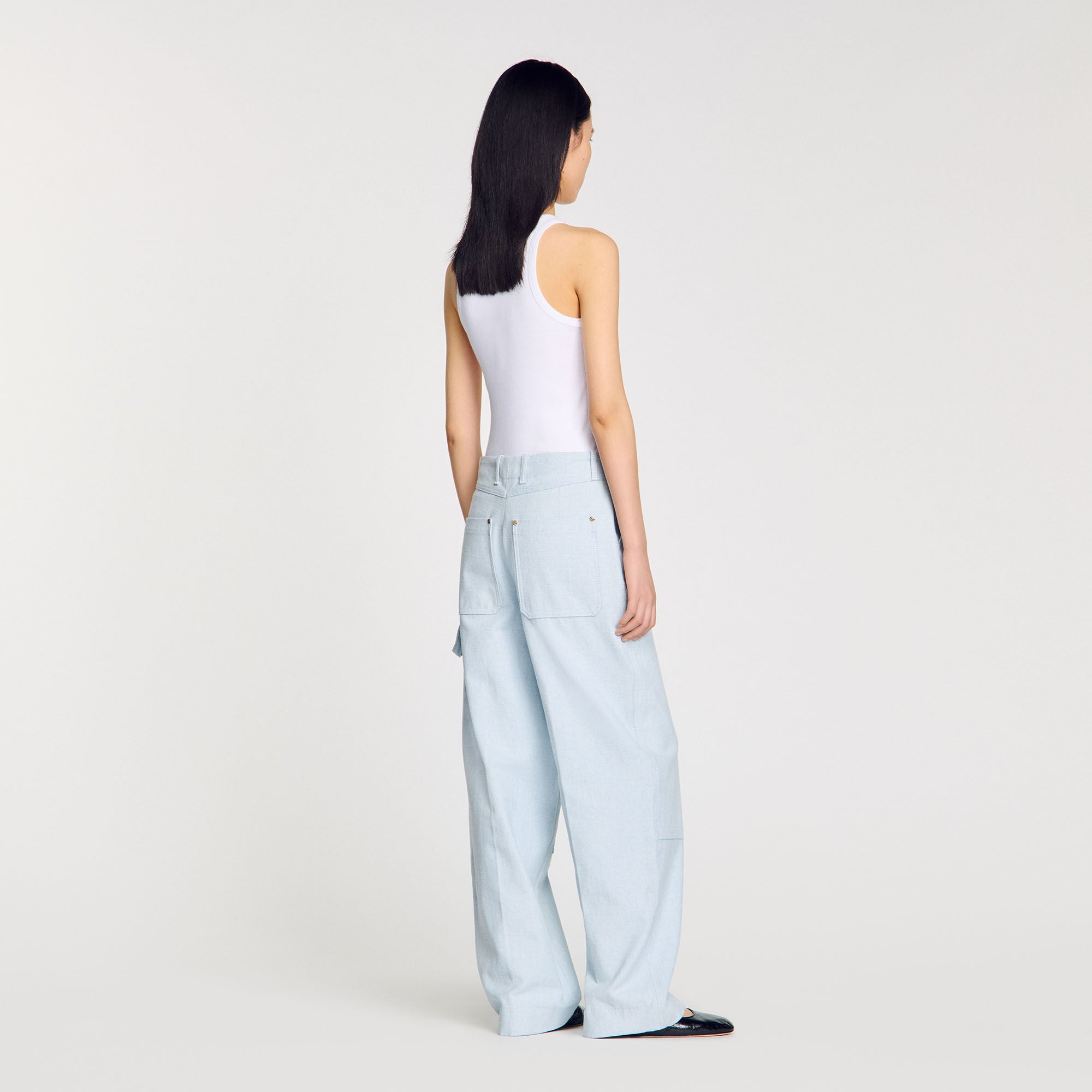 Carpenter jeans Light Blue Sandro Women