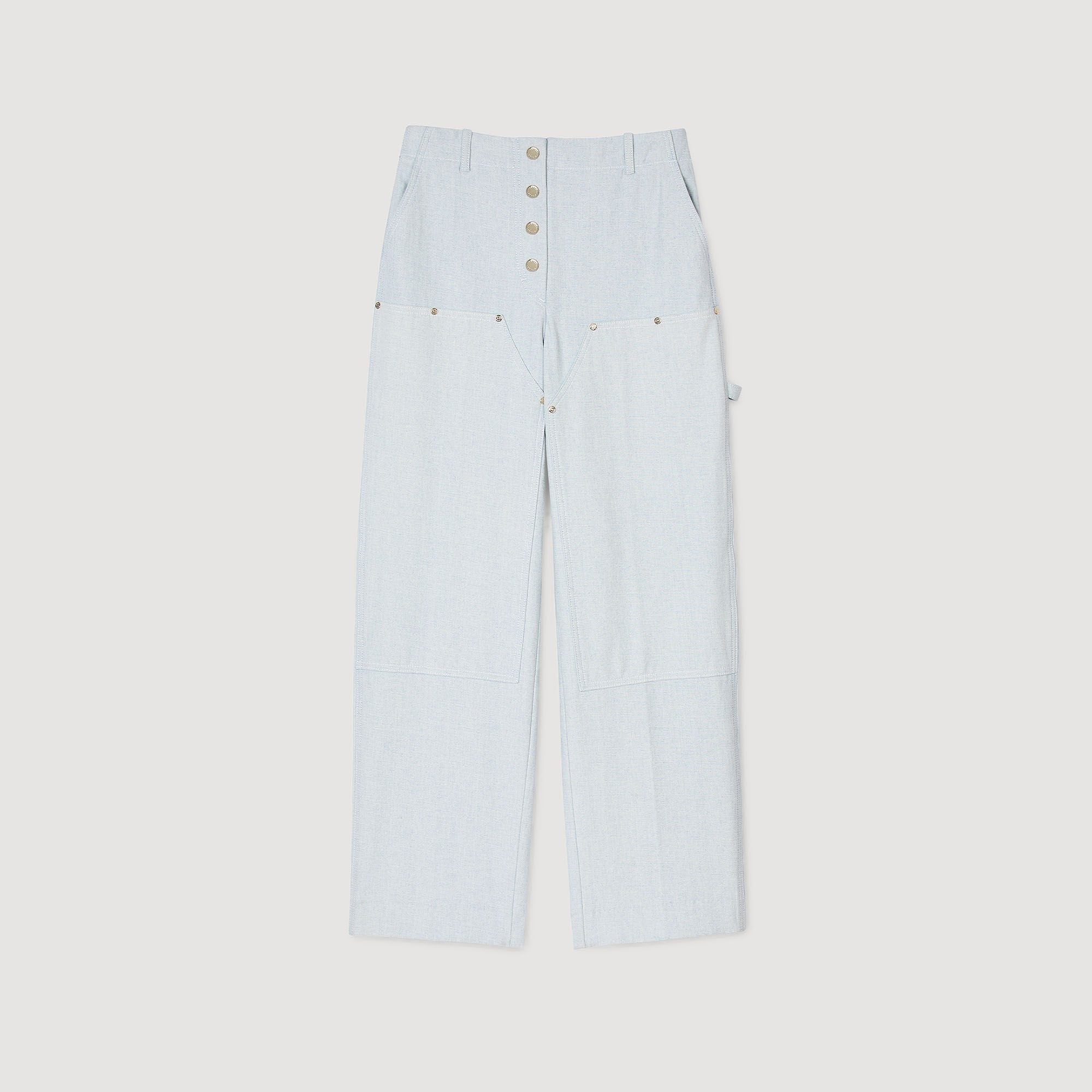 Carpenter jeans Light Blue Sandro Women