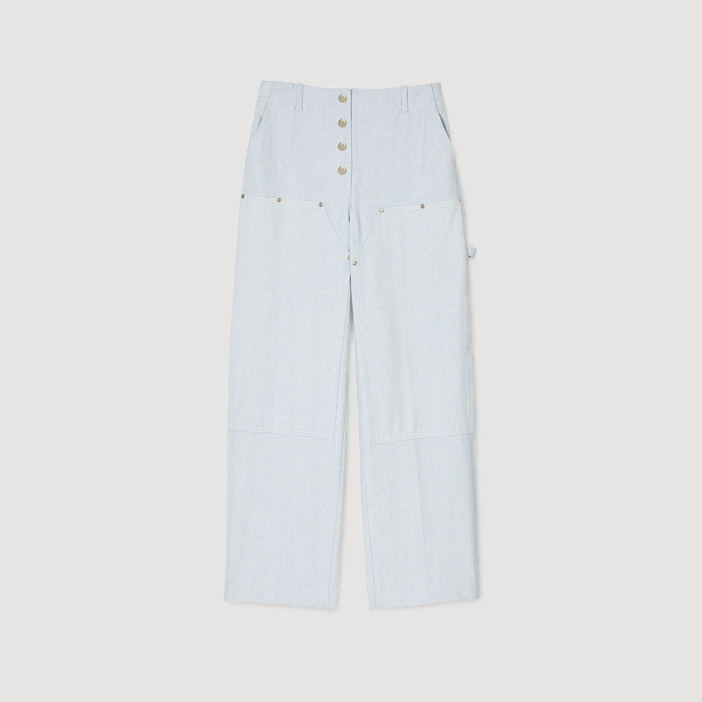 Carpenter jeans Light Blue Sandro Women