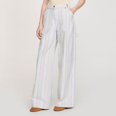Striped jeans Blue Sandro Women