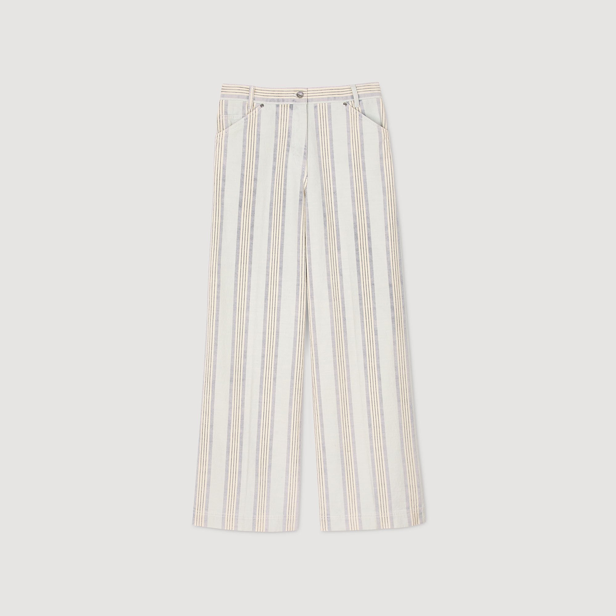 Striped jeans Blue Sandro Women