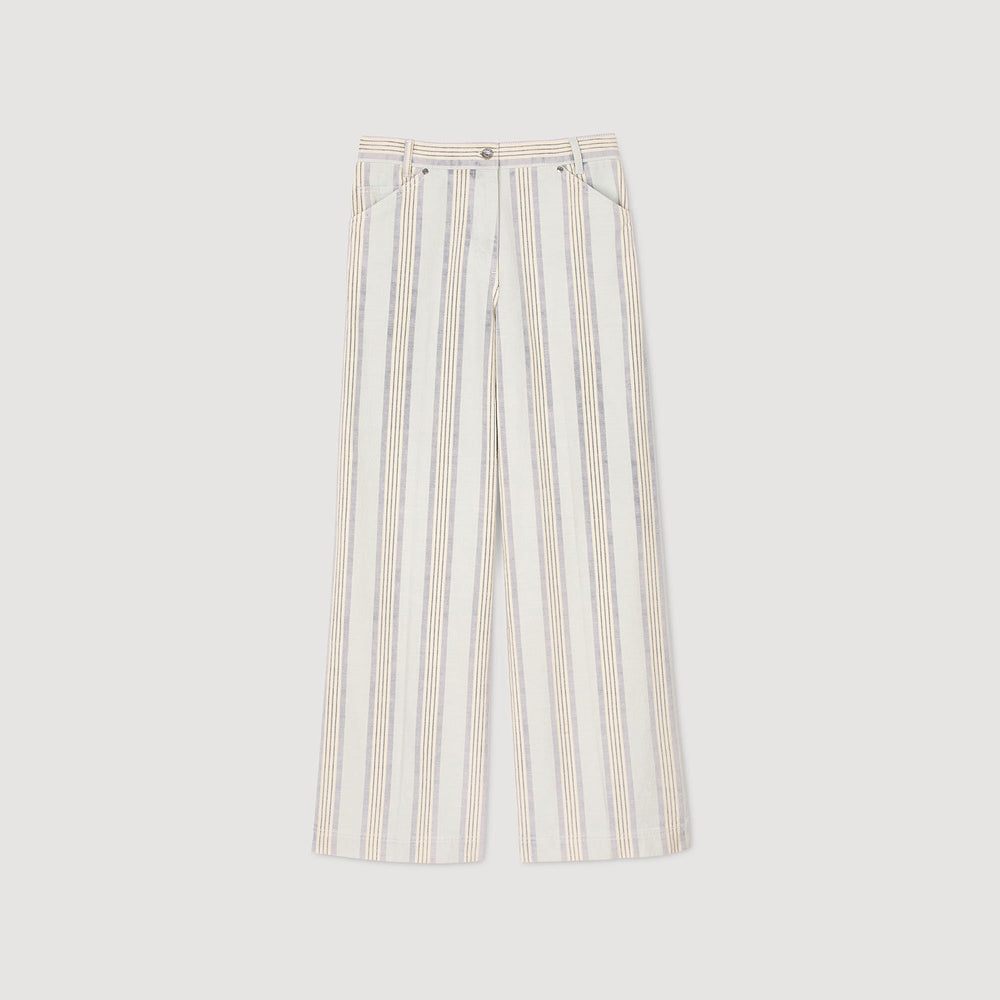 Striped jeans Blue Sandro Women