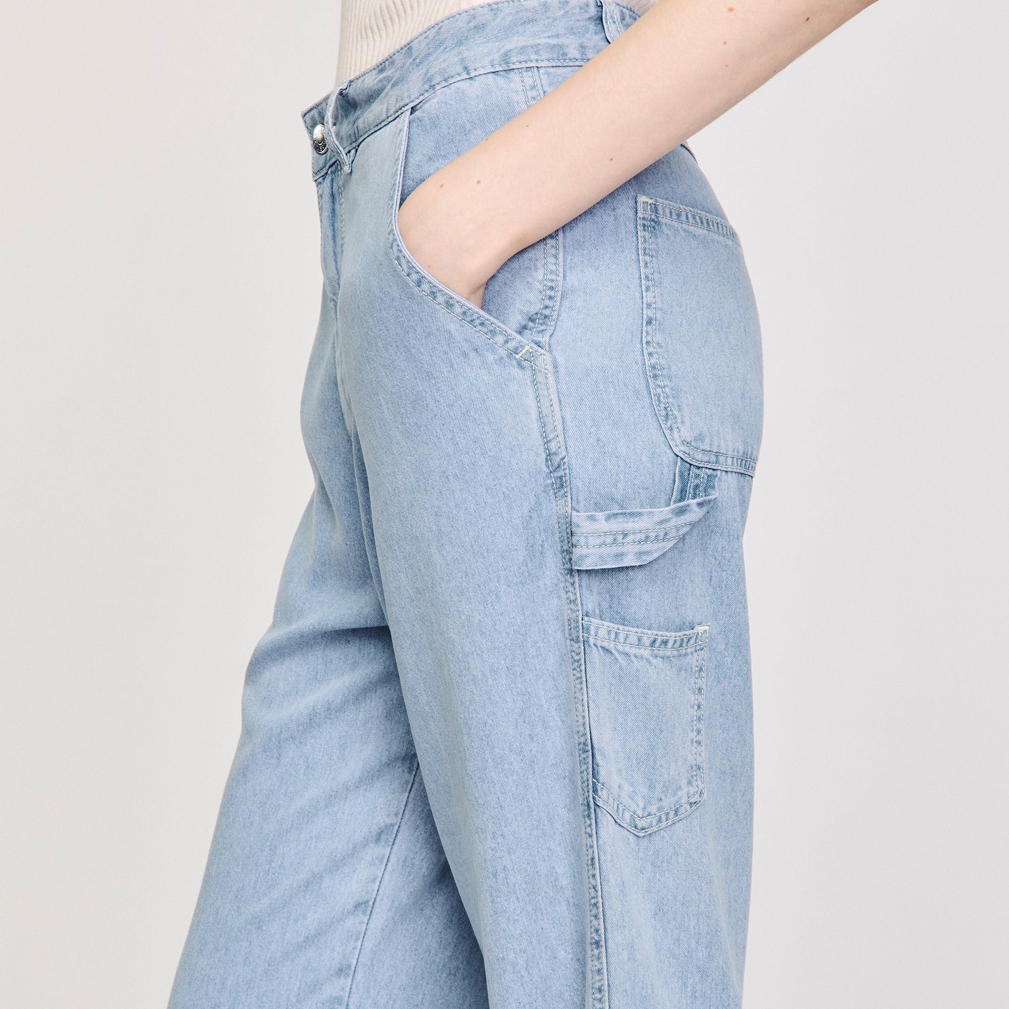Wide-leg jeans Blue Jean Sandro Women