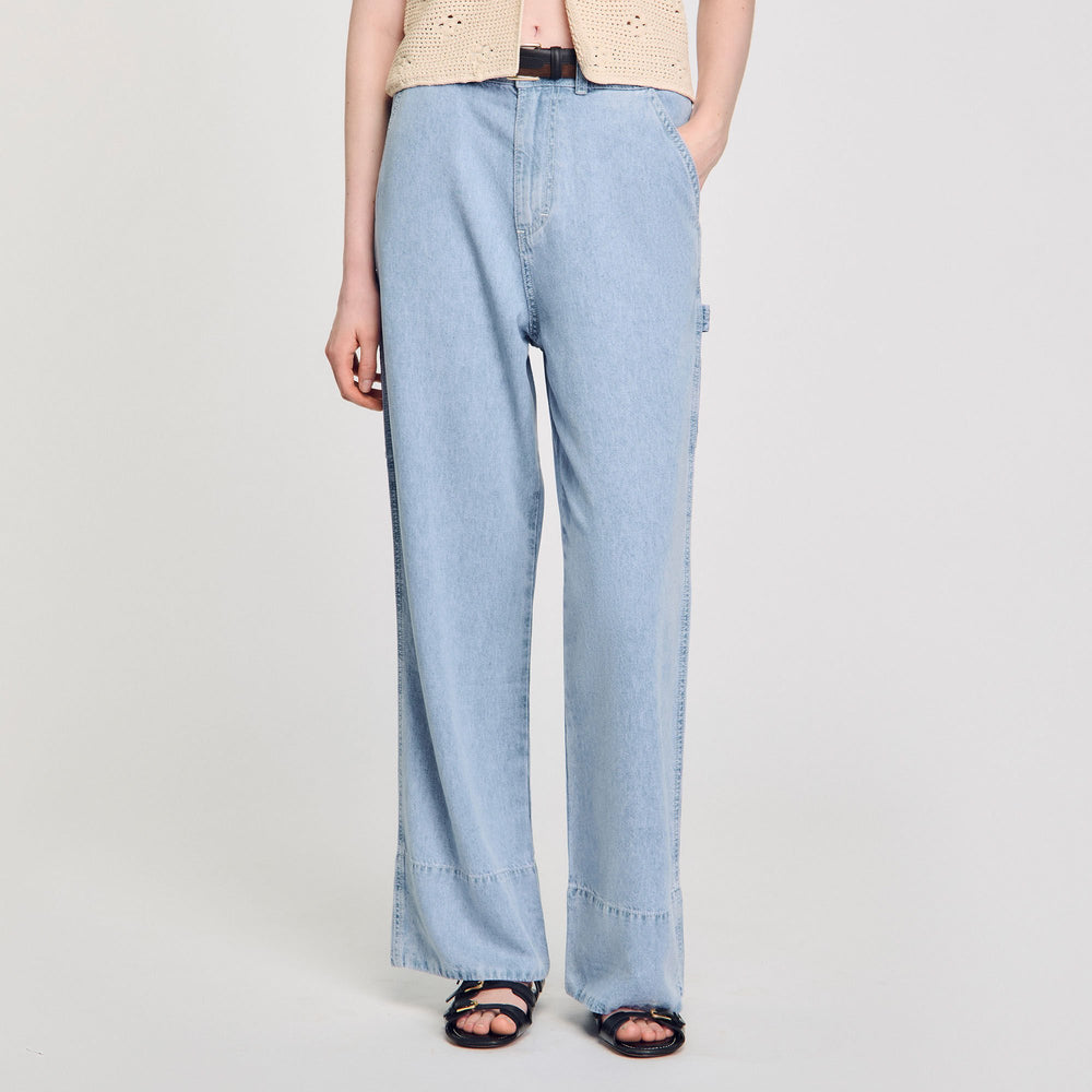 Wide-leg jeans Blue Jean Sandro Women