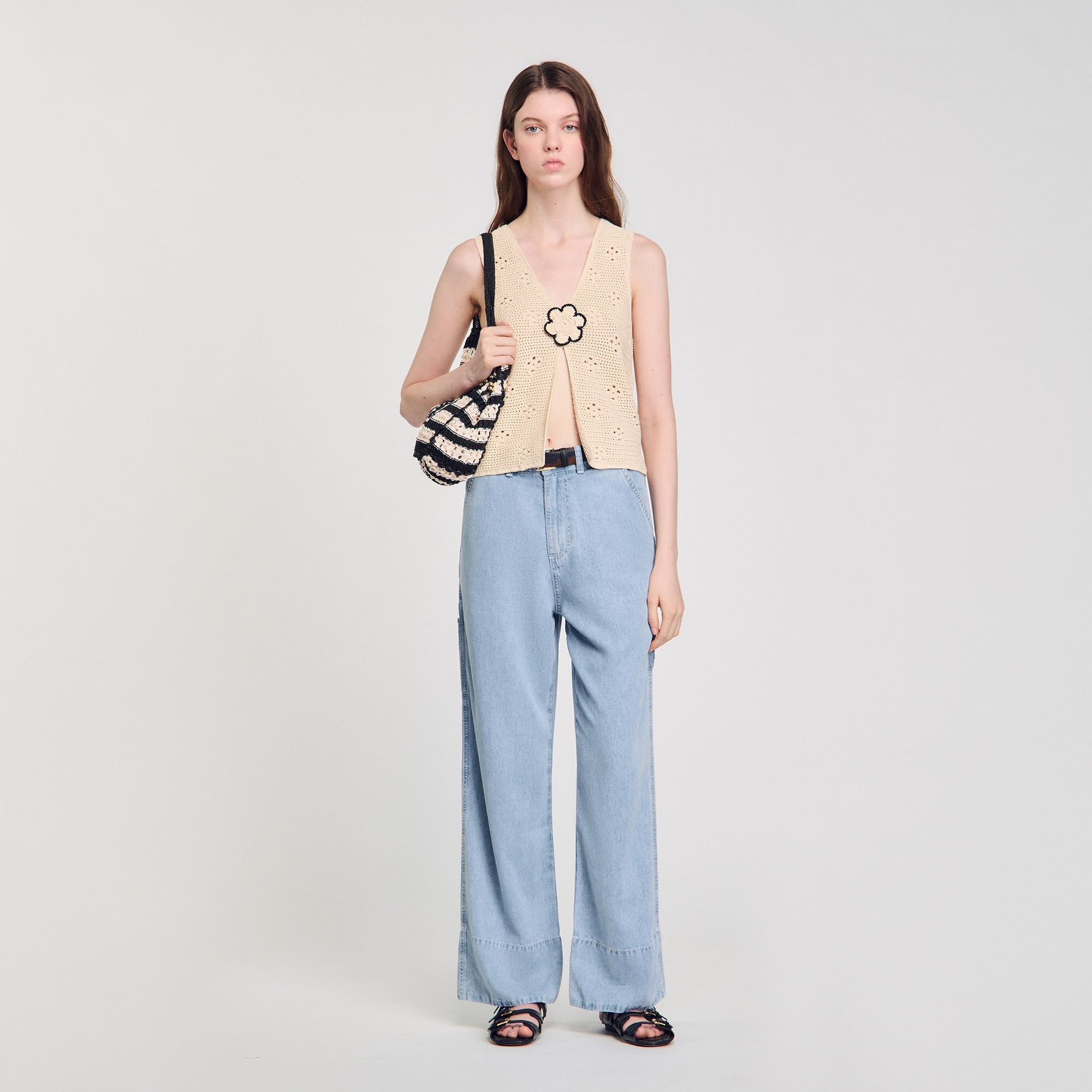 Wide-leg jeans Blue Jean Sandro Women