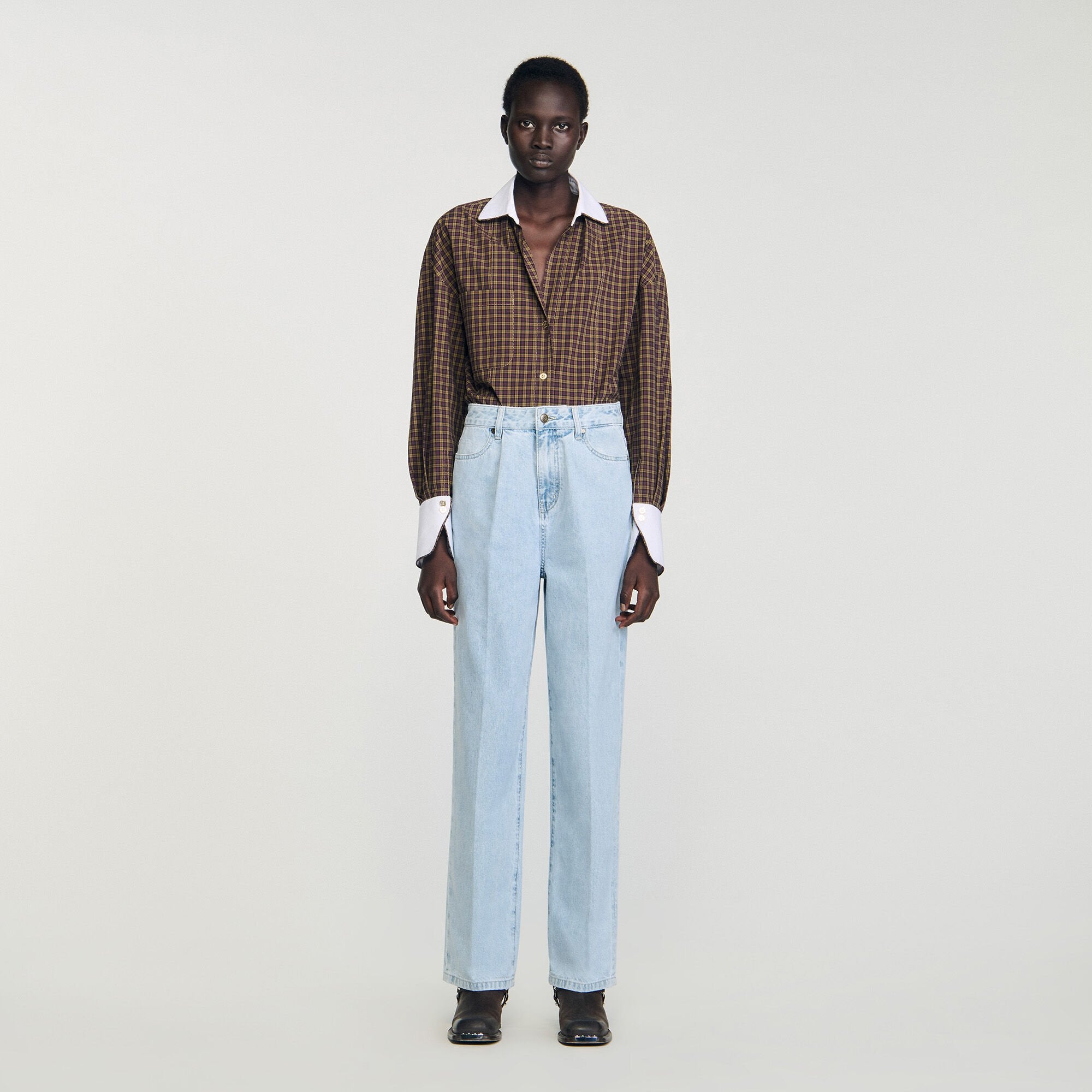 Straight-leg jeans Blue Sandro Women