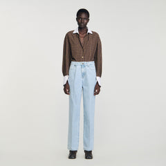 Straight-leg jeans Blue Sandro Women