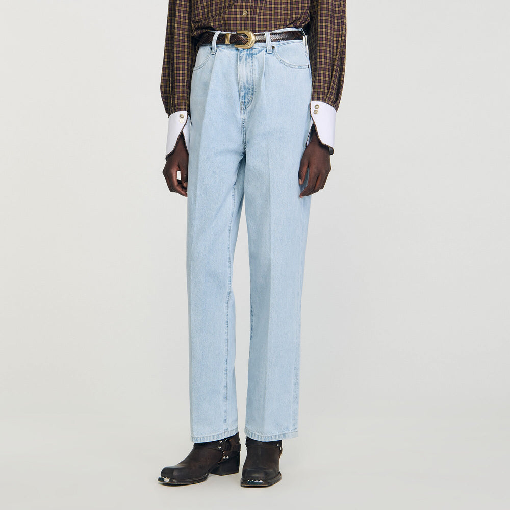 Straight-leg jeans Blue Sandro Women