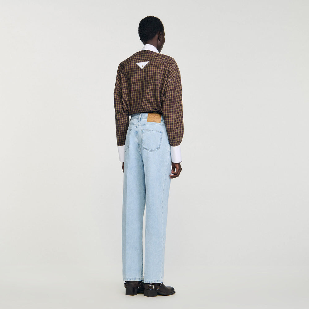 Straight-leg jeans Blue Sandro Women