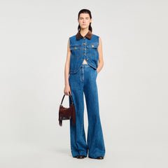 Wide-leg jeans Blue Jean Sandro Women