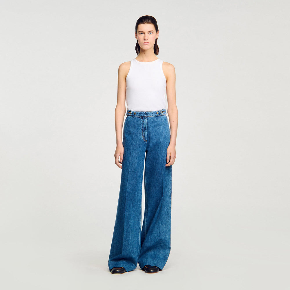 Wide-leg jeans Blue Jean Sandro Women