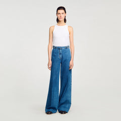 Wide-leg jeans Blue Jean Sandro Women