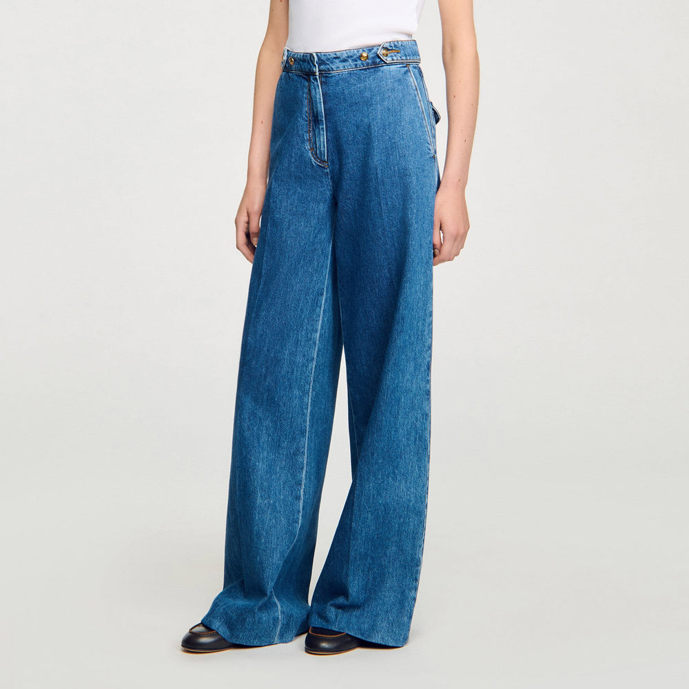 Wide-leg jeans Blue Jean Sandro Women