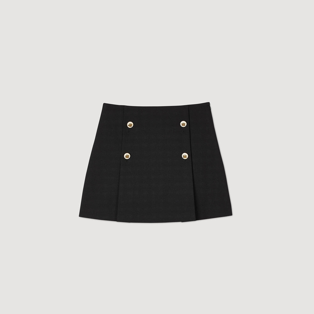 Mini pleated skirt Black Sandro Women