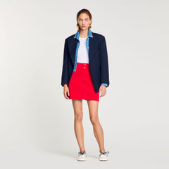 Mini knit skirt Red Sandro Women