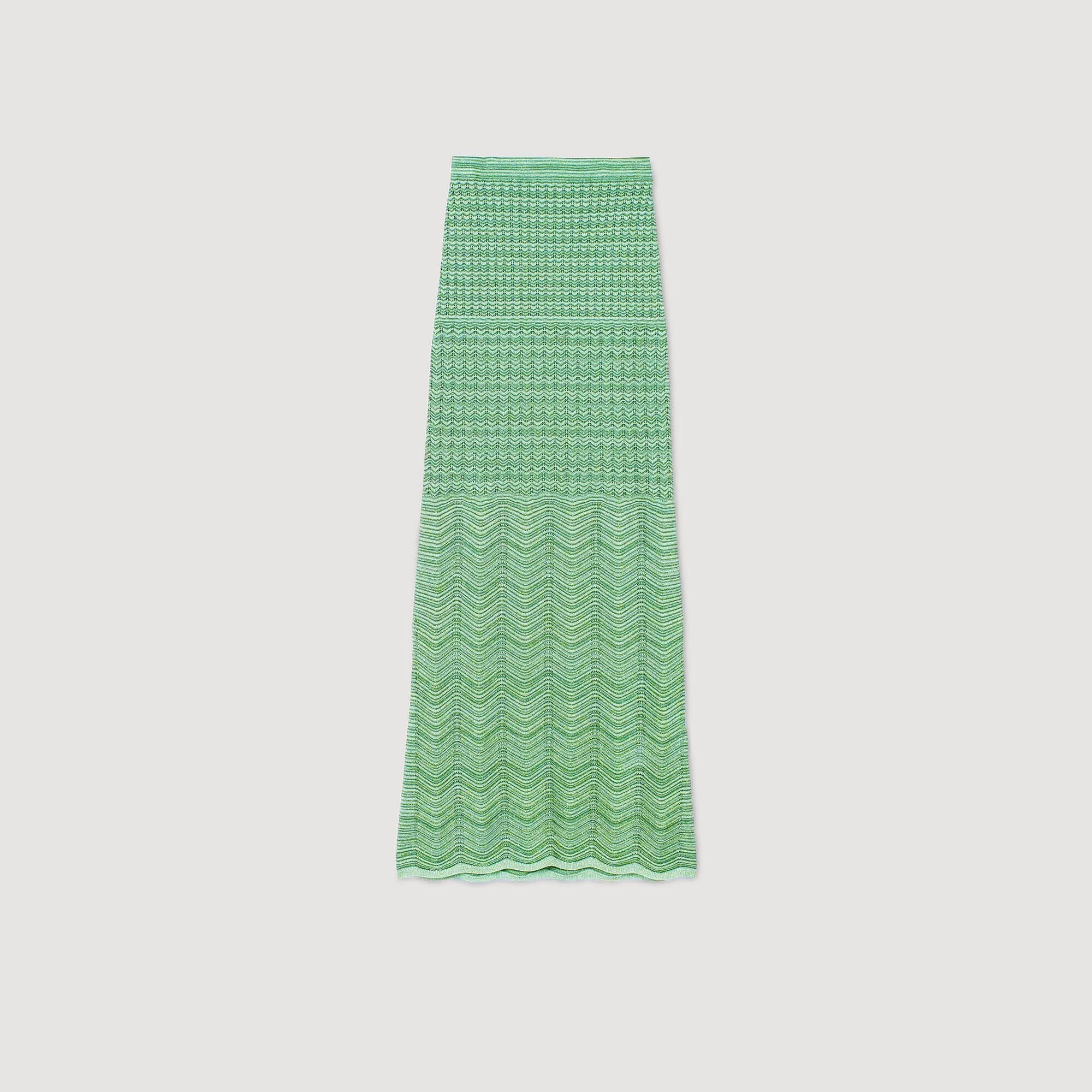 Maxi knit skirt Mint Sandro Women