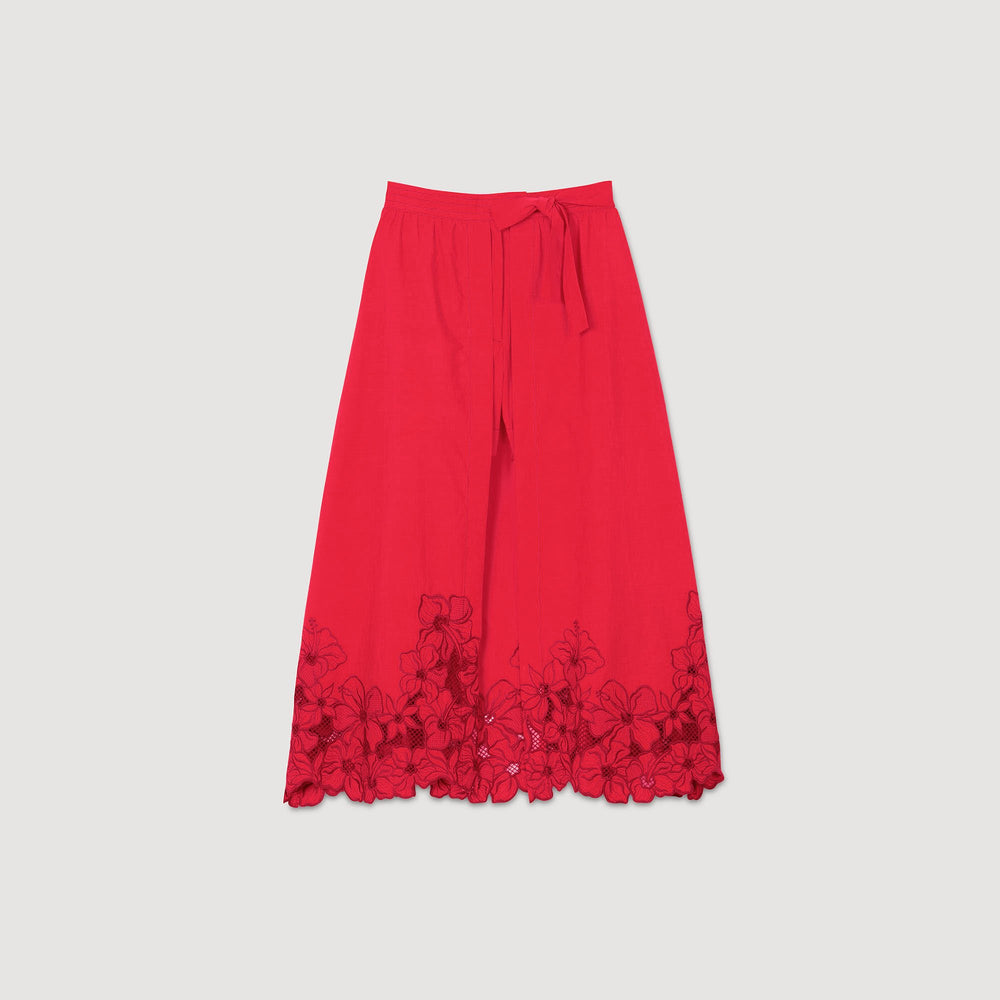 Floral skort Red Sandro Women