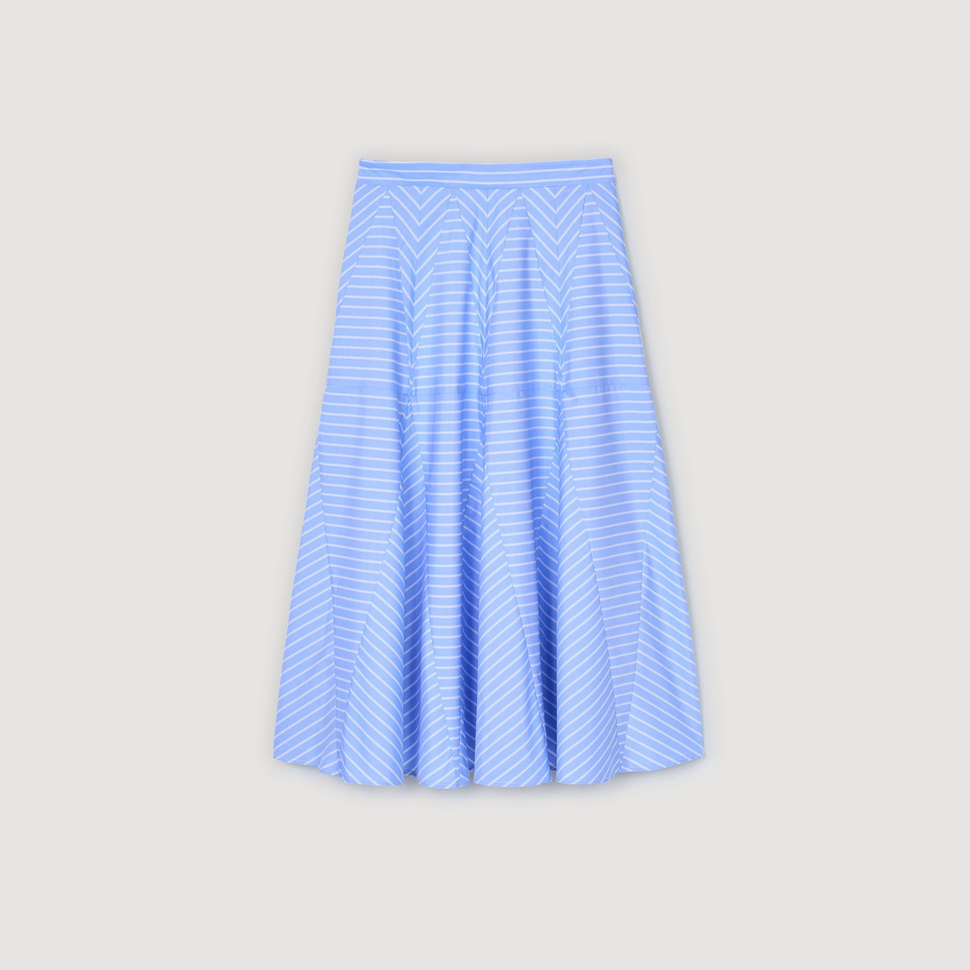 Maxi striped skirt Blu / White Sandro Women