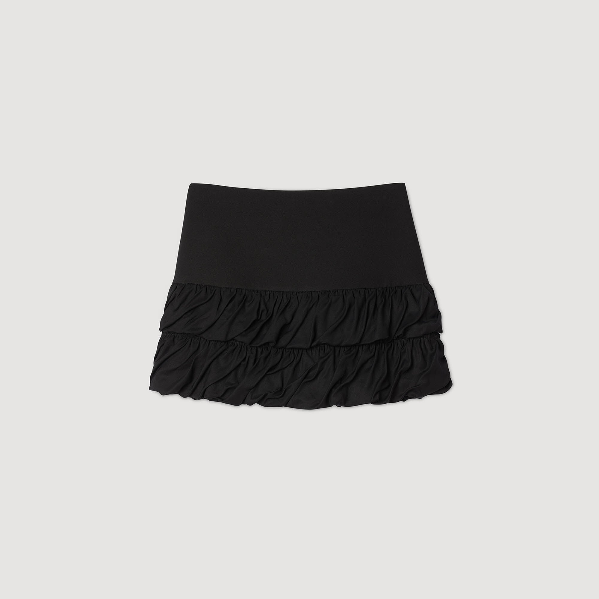 Mini ruffled skirt Black Sandro Women
