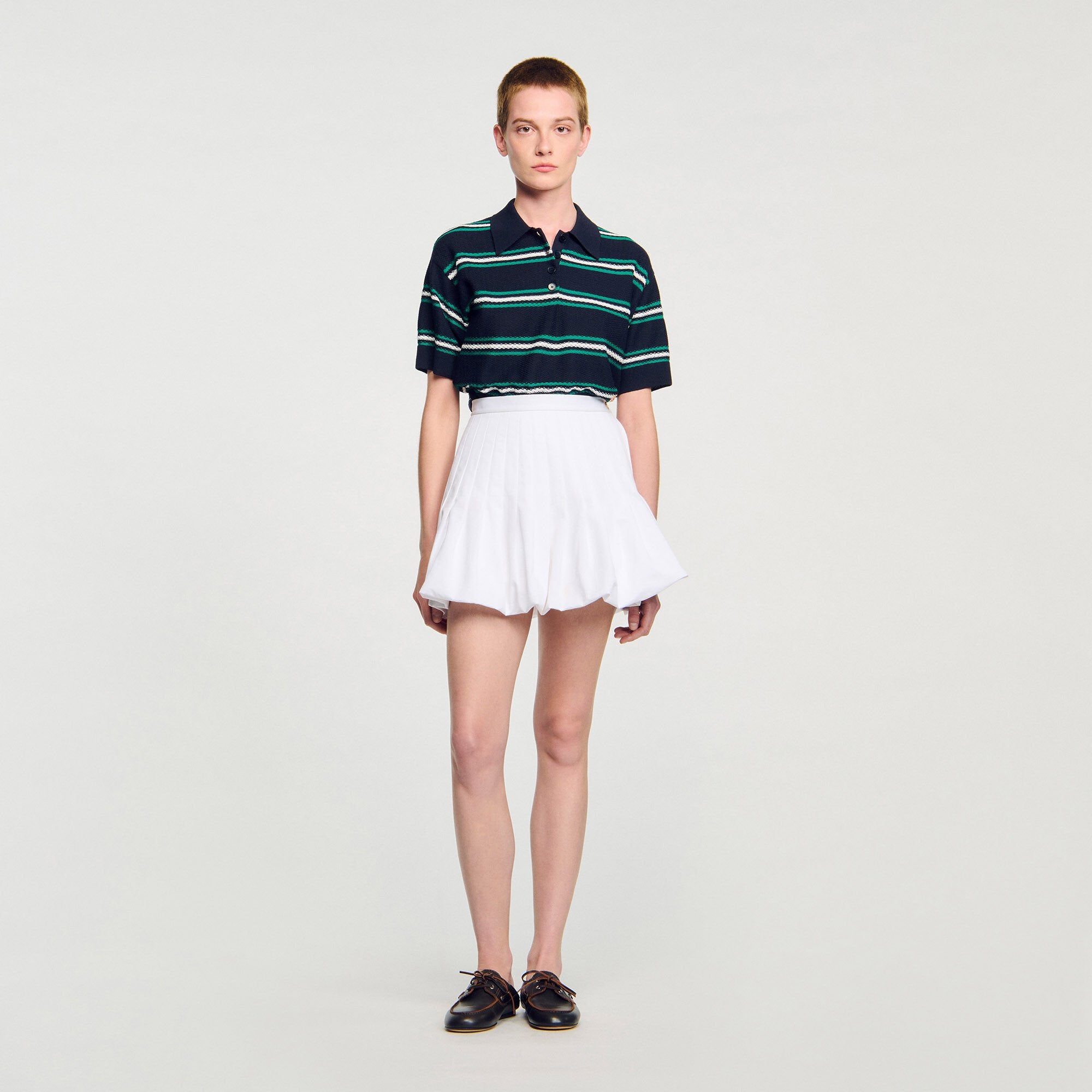 Mini bubble skirt White Sandro Women