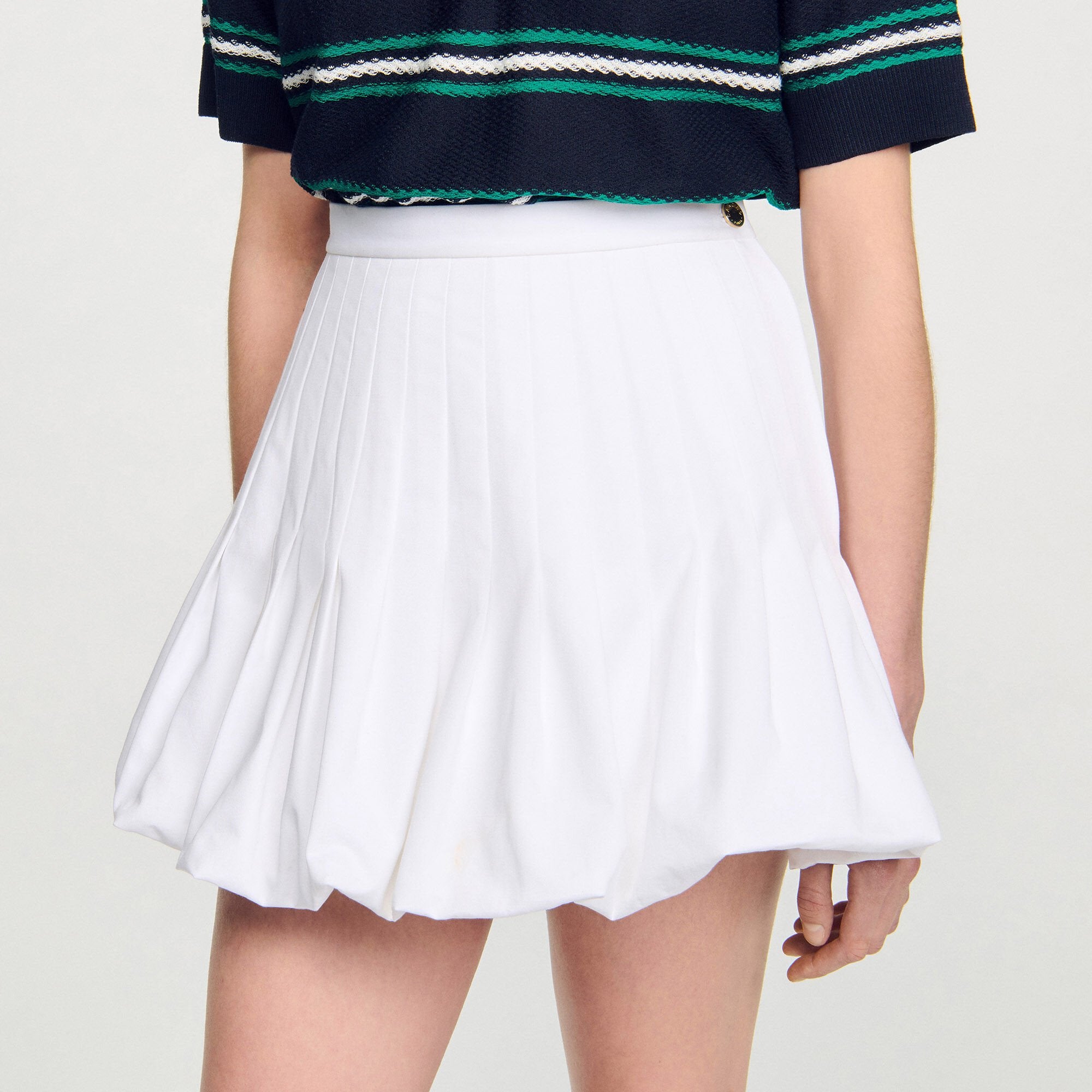 Mini bubble skirt White Sandro Women