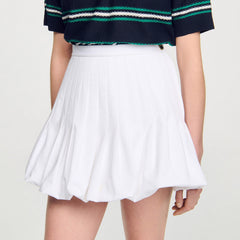 Mini bubble skirt White Sandro Women