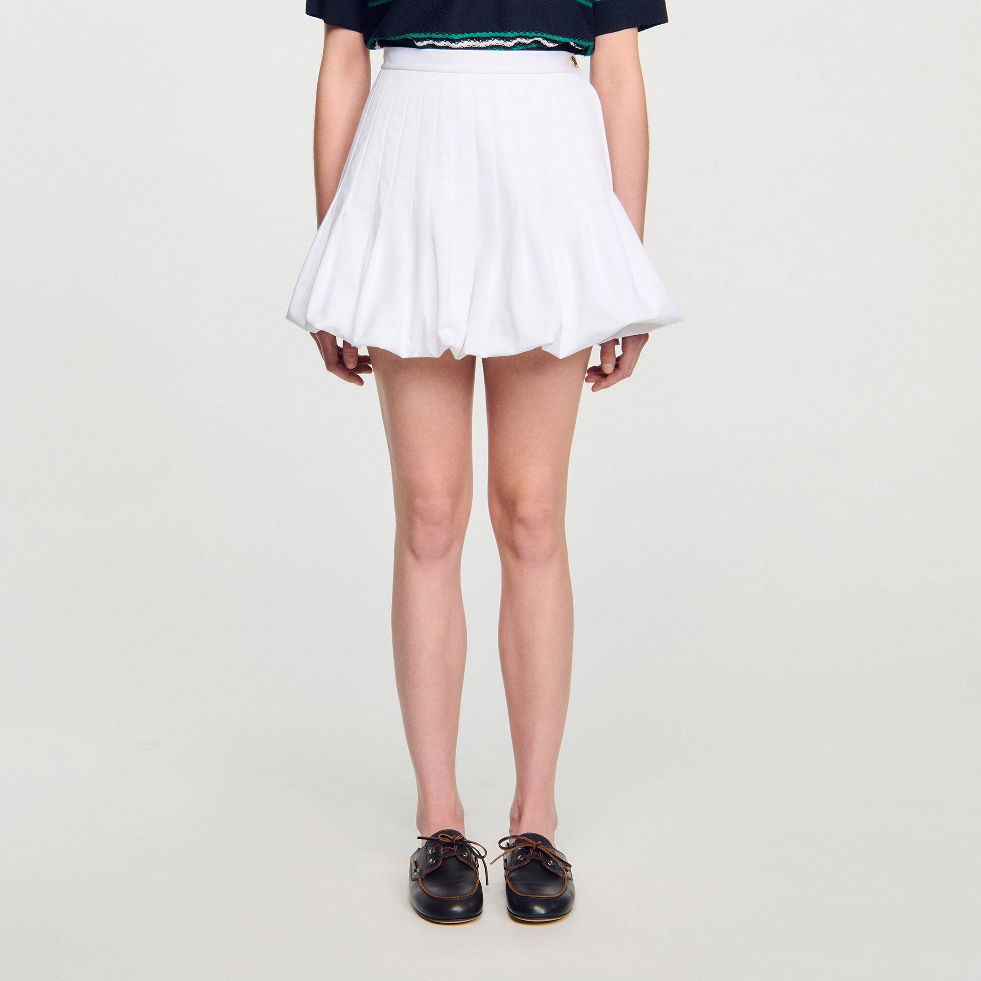 Mini bubble skirt White Sandro Women