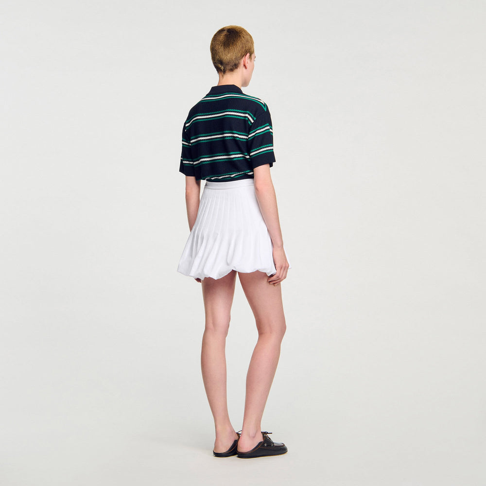 Mini bubble skirt White Sandro Women