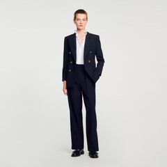 Straight-leg trousers Black Sandro Women