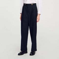Straight-leg trousers Black Sandro Women