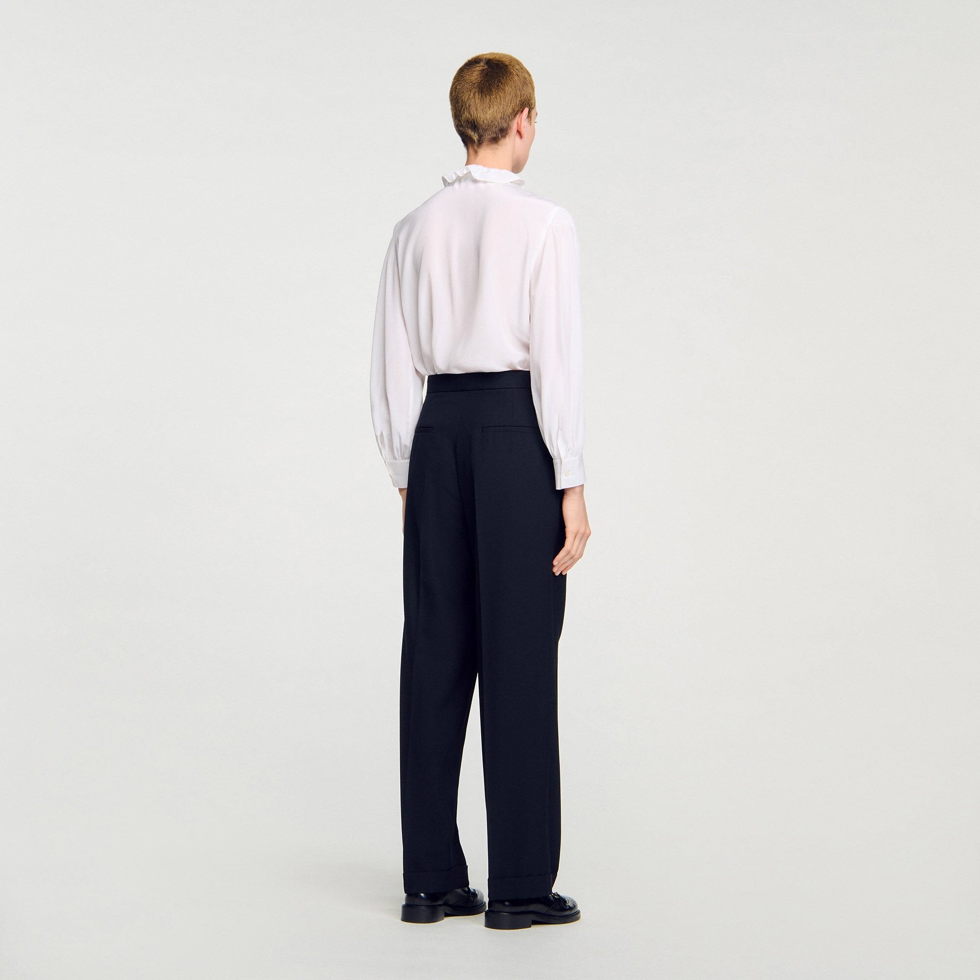 Straight-leg trousers Black Sandro Women