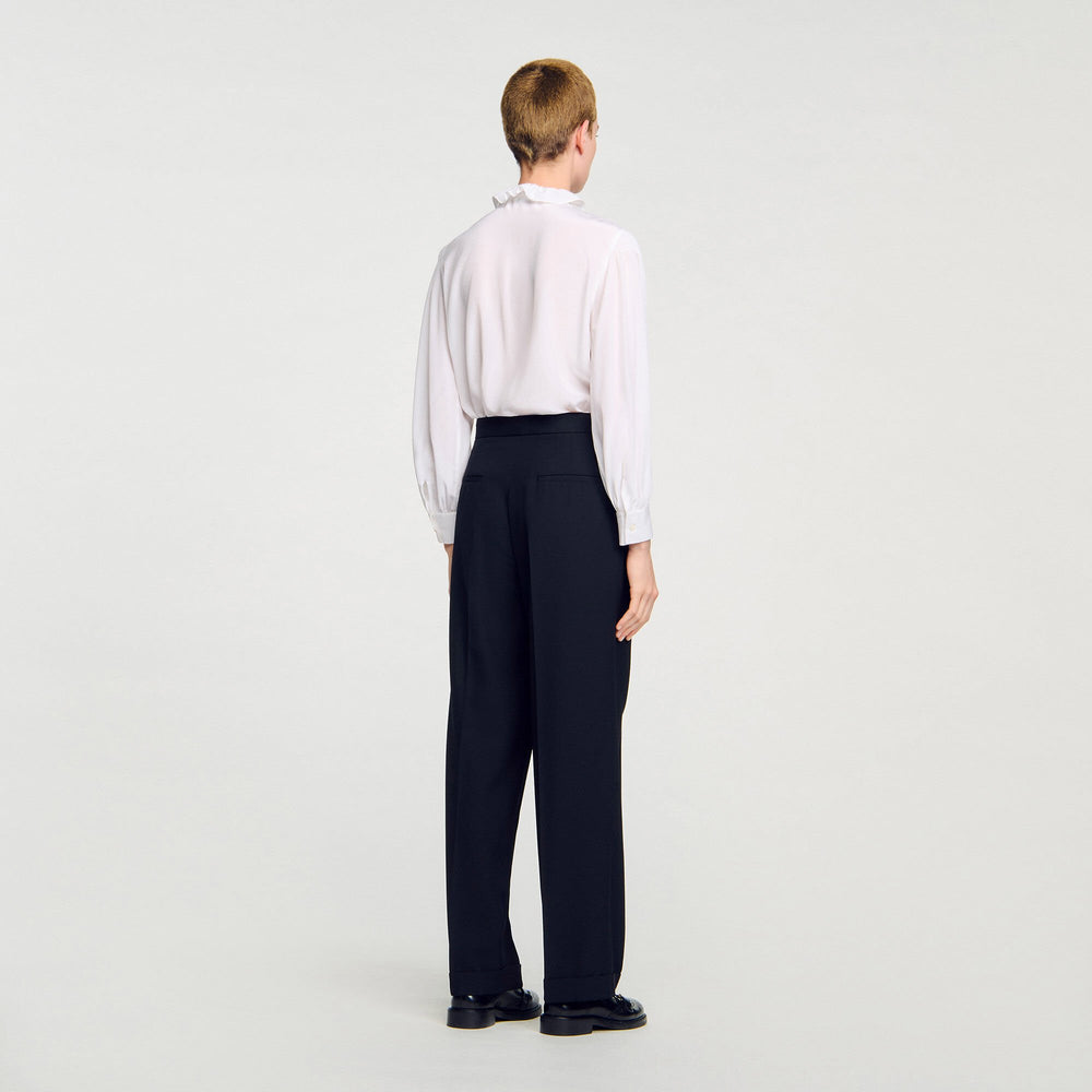 Straight-leg trousers Black Sandro Women