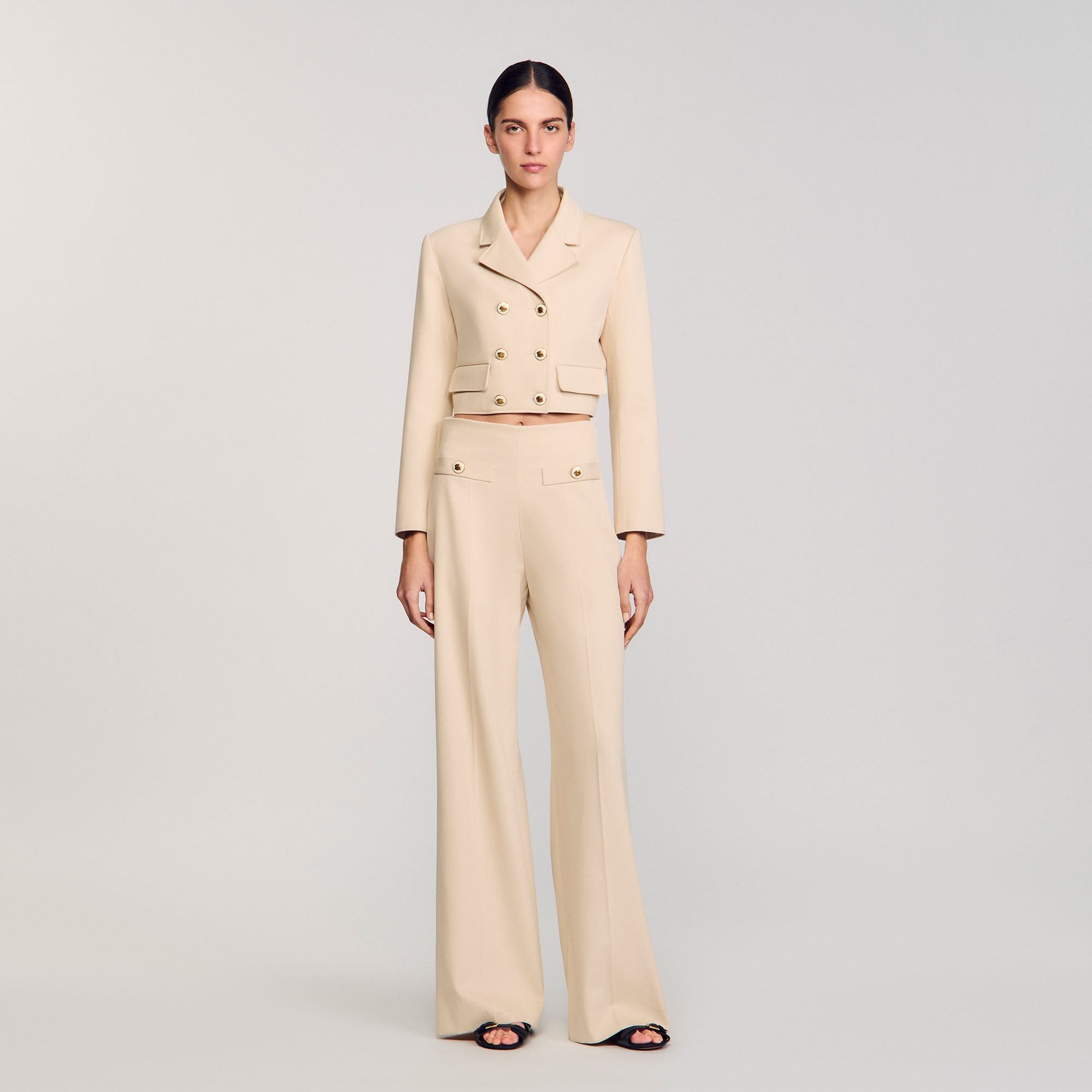 Suit trousers Sand Sandro Women