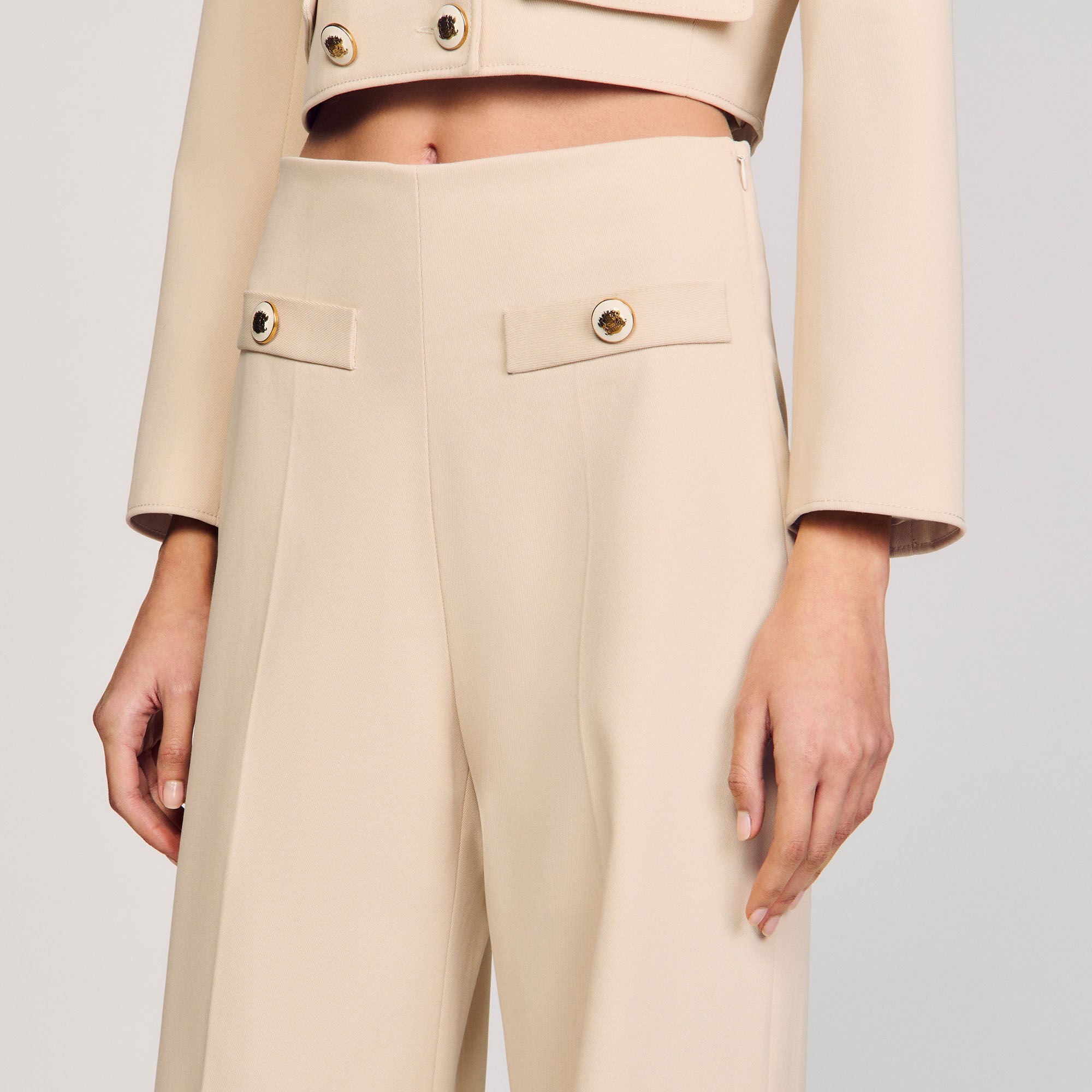 Suit trousers Sand Sandro Women