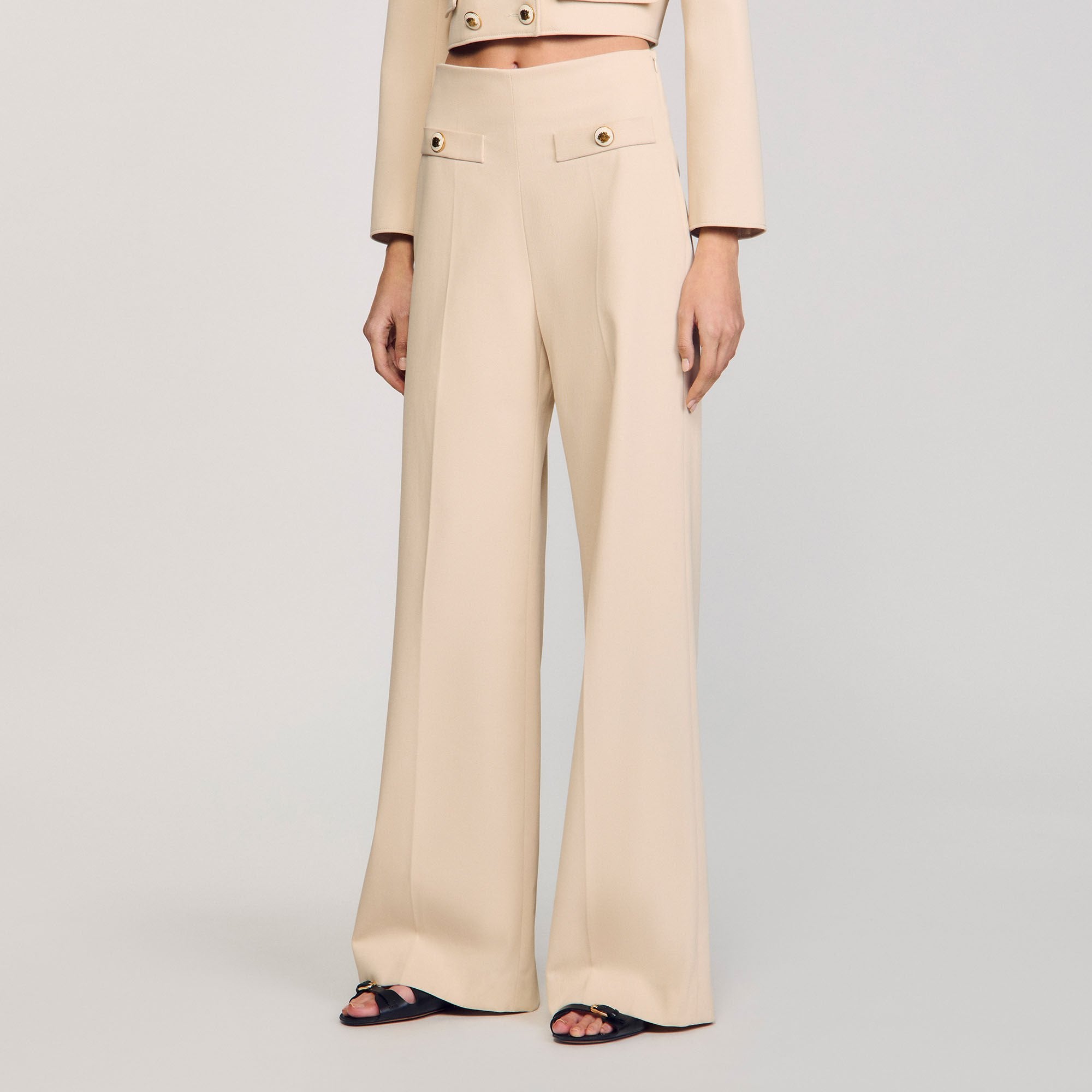 Suit trousers Sand Sandro Women