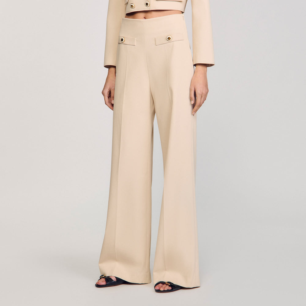 Suit trousers Sand Sandro Women