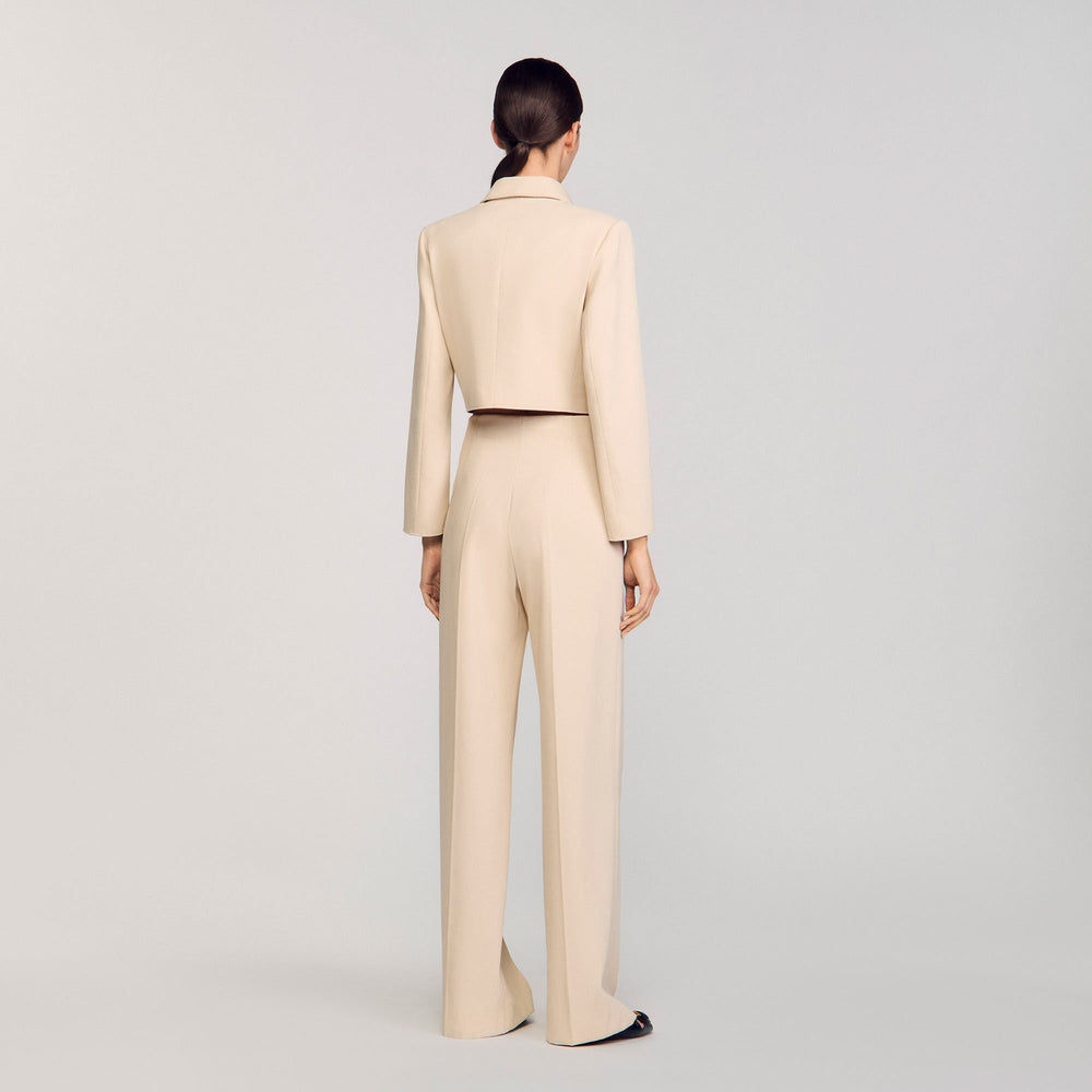Suit trousers Sand Sandro Women