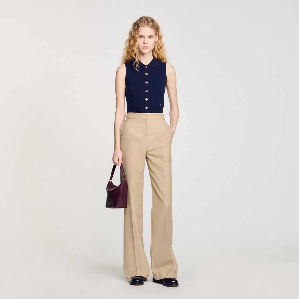 Suit trousers Sand Sandro Women