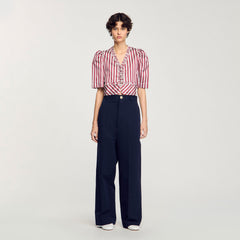 Suit trousers Navy Blue Sandro Women