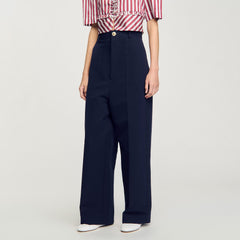 Suit trousers Navy Blue Sandro Women