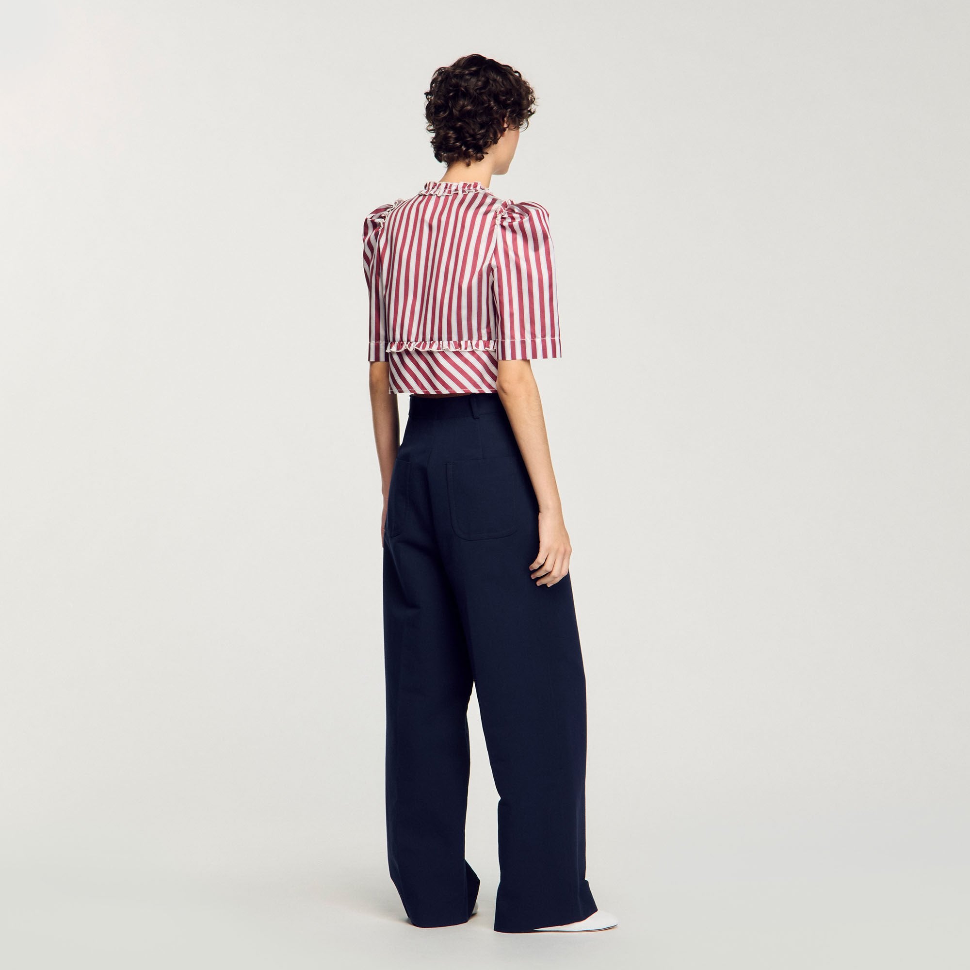 Suit trousers Navy Blue Sandro Women
