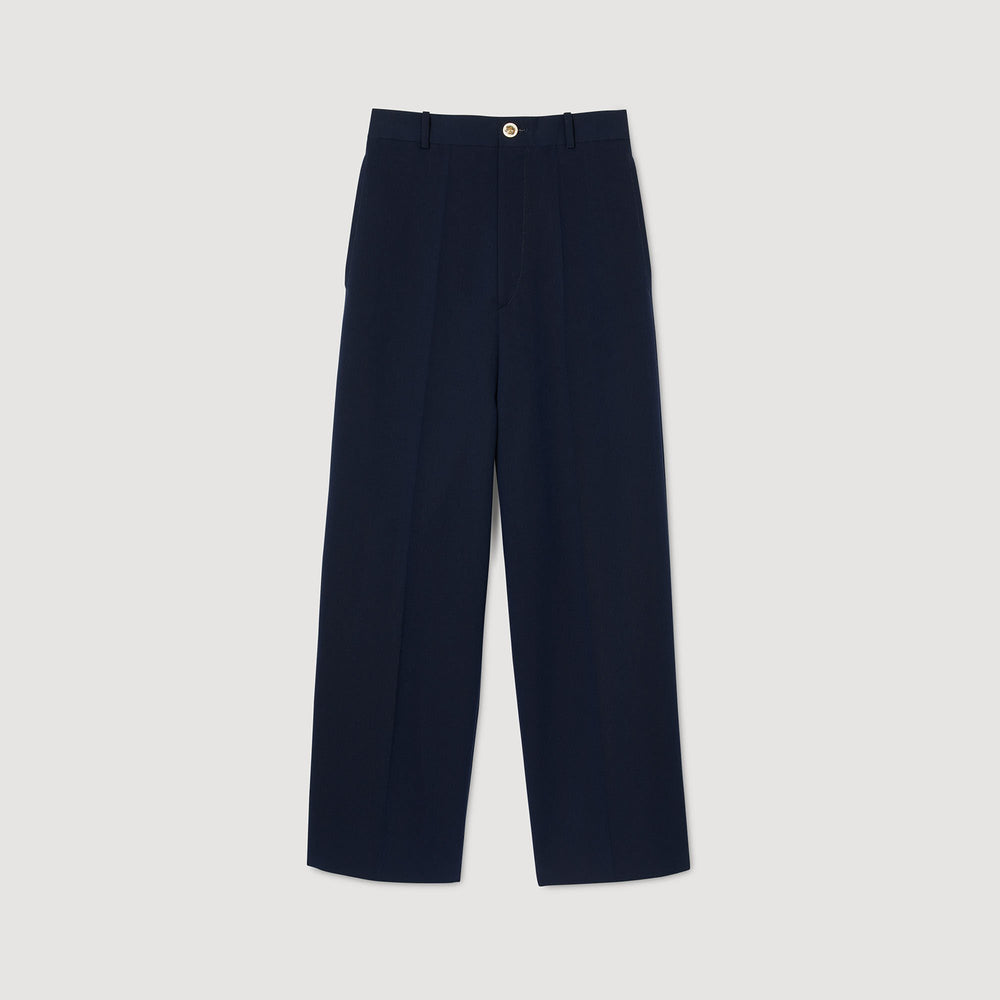 Suit trousers Navy Blue Sandro Women