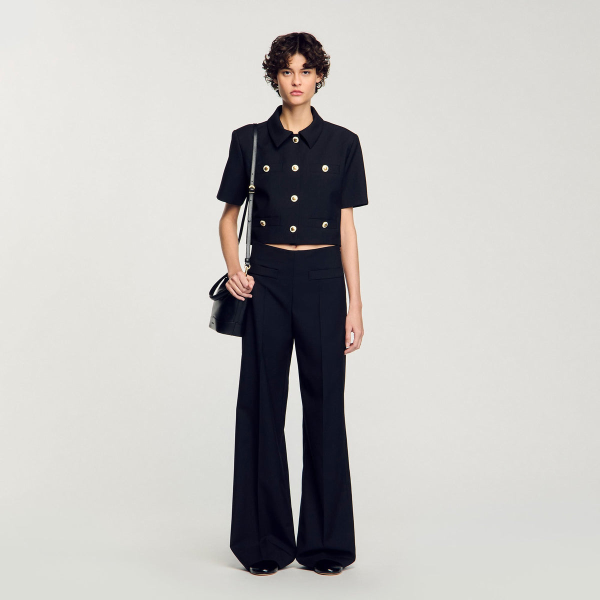 Suit trousers Black Sandro Women