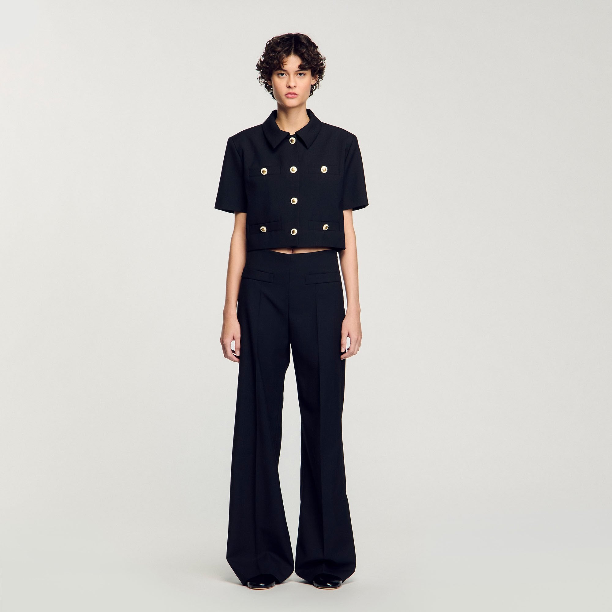 Suit trousers Black Sandro Women