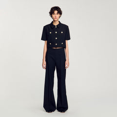 Suit trousers Black Sandro Women