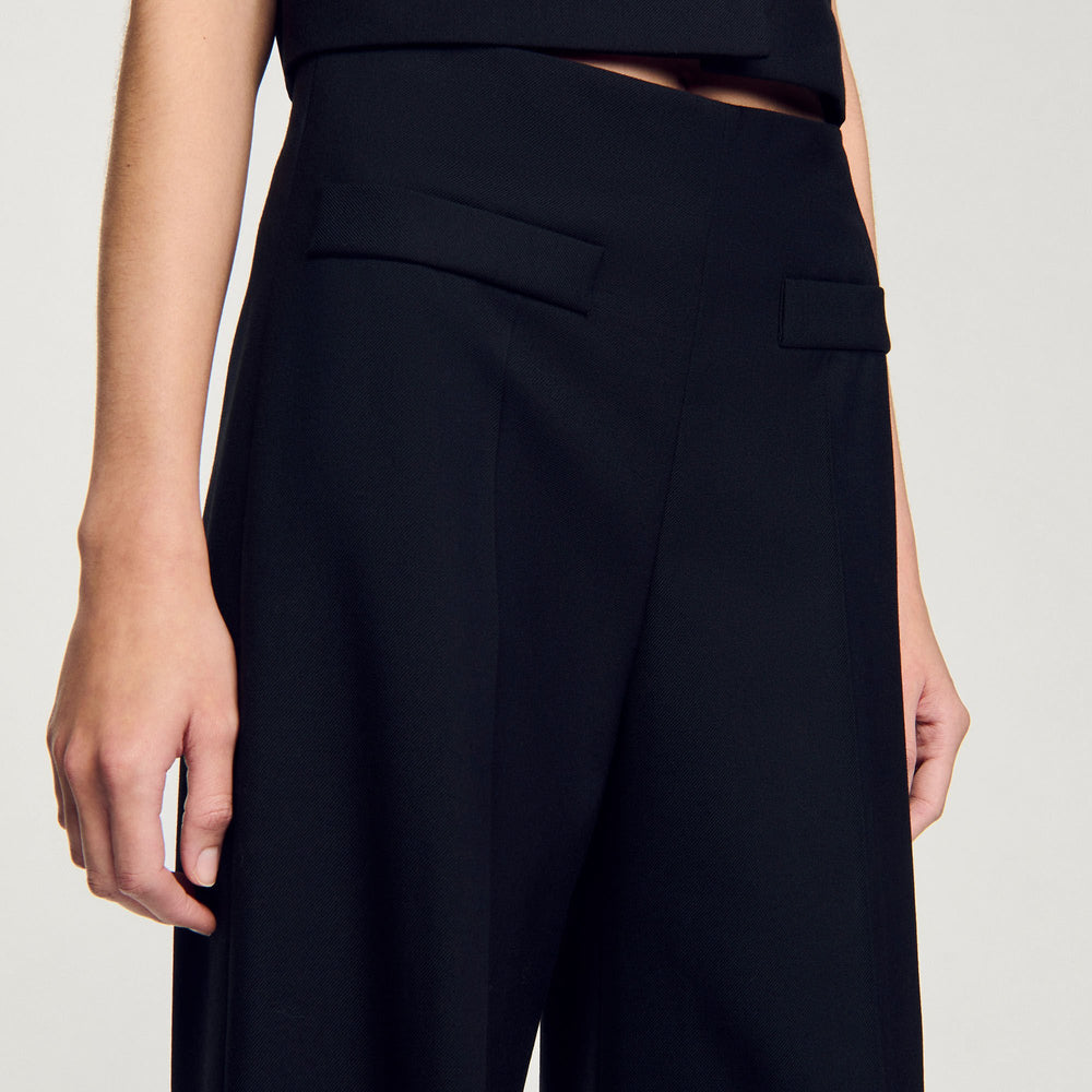 Suit trousers Black Sandro Women