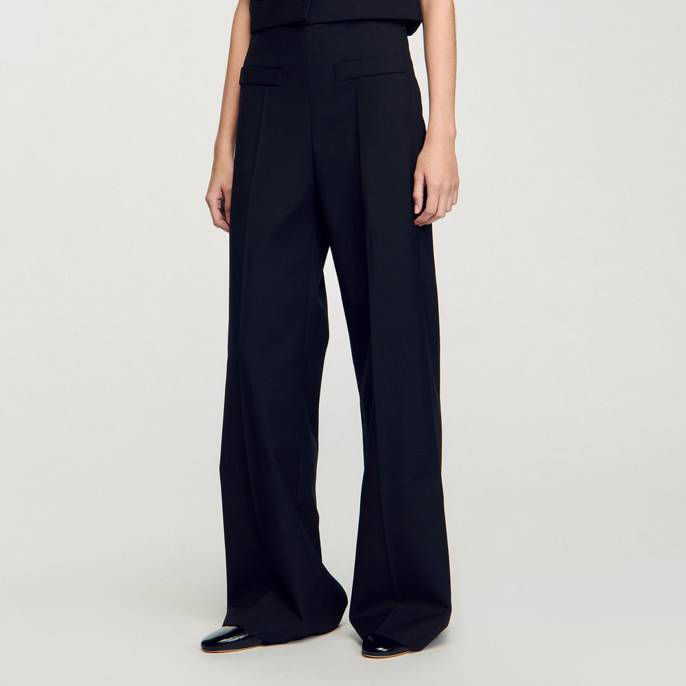 Suit trousers Black Sandro Women
