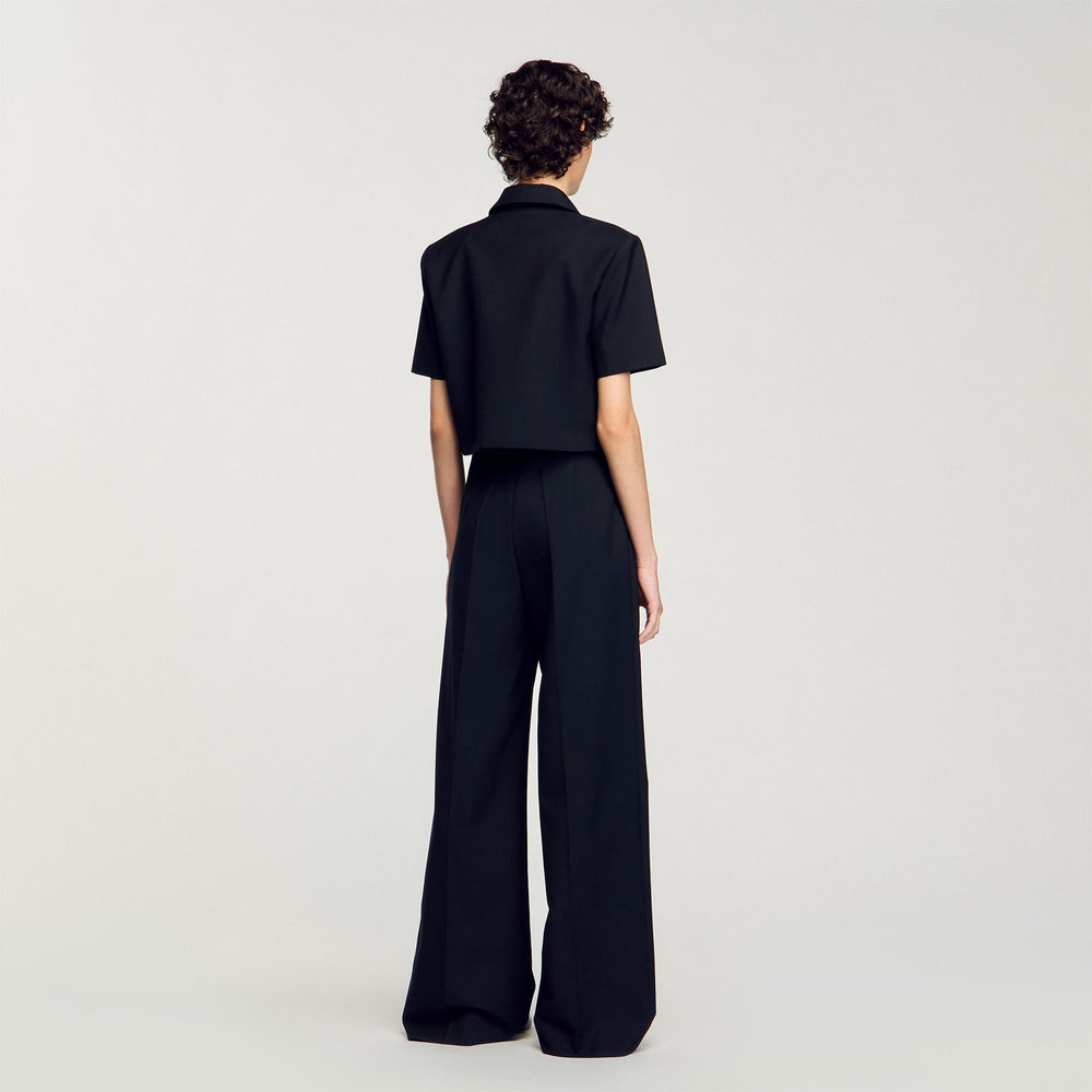 Suit trousers Black Sandro Women
