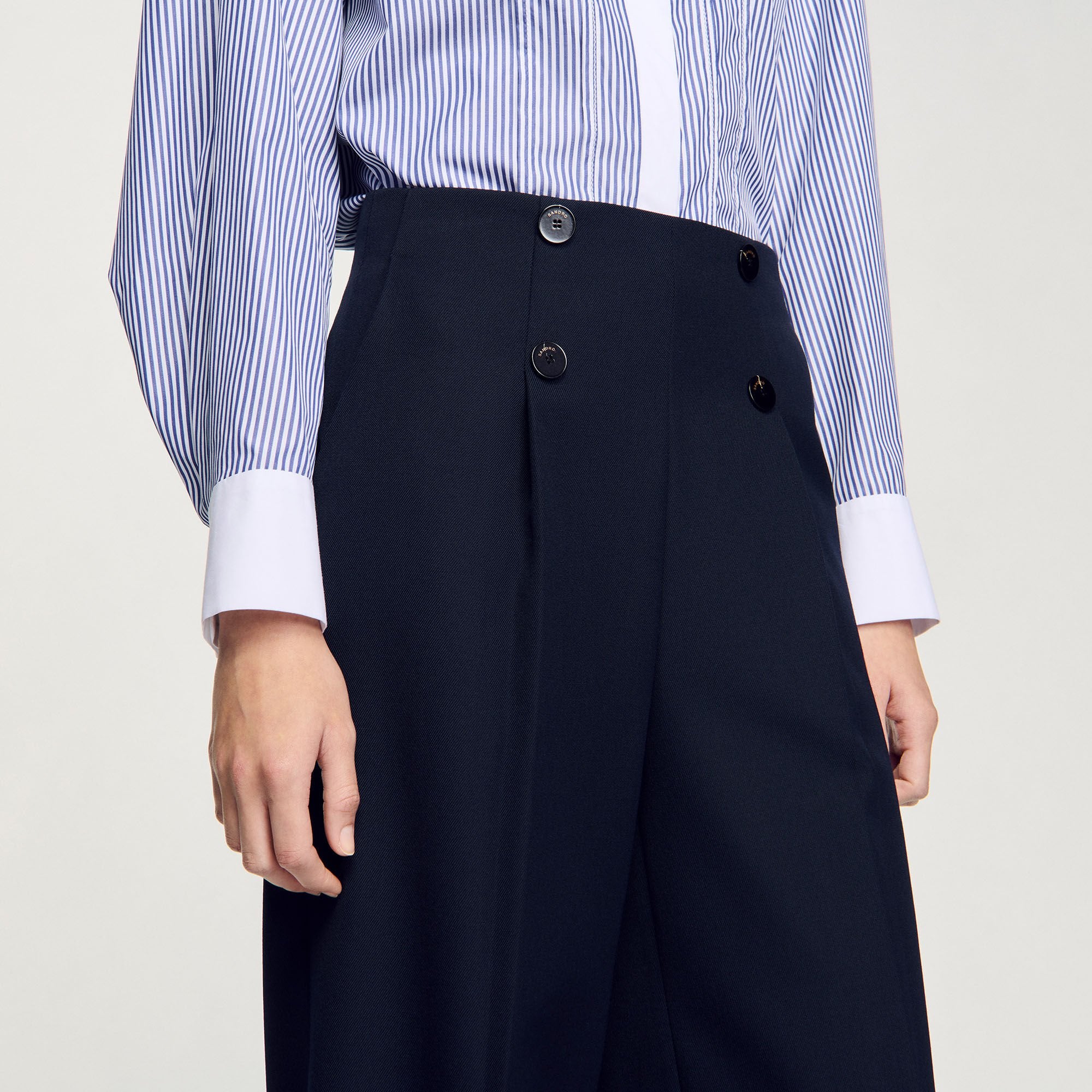 Suit trousers Navy Blue Sandro Women