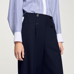 Suit trousers Navy Blue Sandro Women